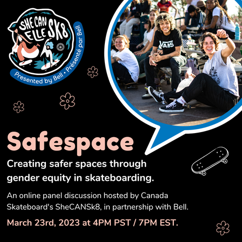 SheCANSk8 is Hosting Safespace Online Panel Discussion