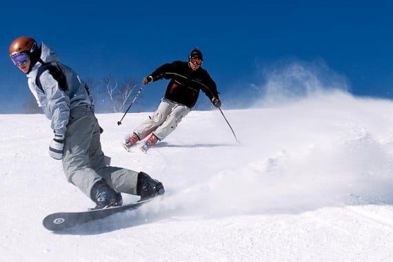 Ski and Snowboard. Rivalry. No Snowboarding. Snowboard Ban